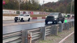 2021 BMW X5 M50i VS RAM TRX [upl. by Abshier]