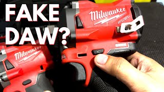 Fake vs real Milwaukee Impact Wrench Simple comparison [upl. by Nosyerg]