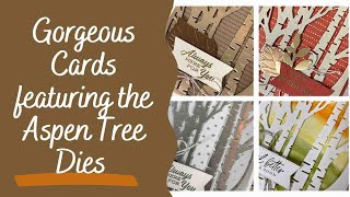 Gorgeous Cards Featuring the Stampin’ Up Aspen Tree Dies [upl. by Euqininod]