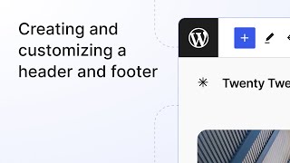 Creating and customizing a header and a footer [upl. by Vashti]