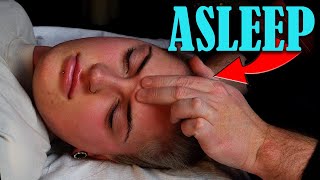 Acupressure Head Massage to Ease Headaches amp help you fall  ASMRNo Talking [upl. by Elkcim]