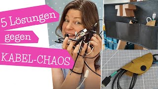 5 Tipps gegen Kabelchaos  Ordnung machen  Kabel ordnen  Aufbewahrung  DIY Anleitung  mommymade [upl. by Airan]