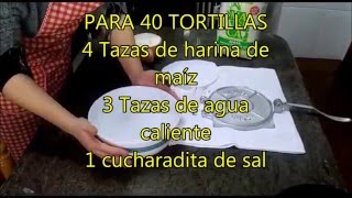 TORTILLAS MEXICANAS [upl. by Ellehcrad]