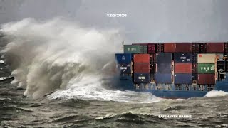 Pilotage in bad weather Cork Harbour February 2021 [upl. by Langelo]