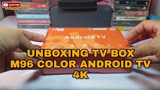 Unboxing M96 Color Android TV Harga 500rb Dapat Apa Aja [upl. by Adriene92]