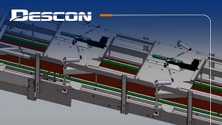 Descon Conveyor  Infinitely Adjustable Case Guides [upl. by Adleremse]