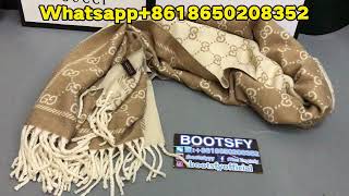 stylishGucci Wool GG Jacquard Scarf from BOOTSFY [upl. by Kcirdneh]