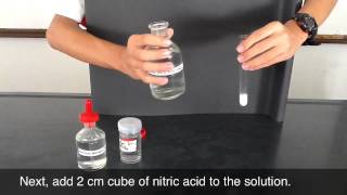 Testing of Sulfate anions  Barium nitrate and nitric acid [upl. by Anyr]