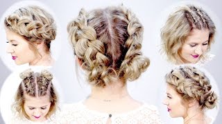 5 DOUBLE DUTCH BRAIDED HAIRSTYLES FOR SHORT HAIR  Milabu [upl. by Morie]