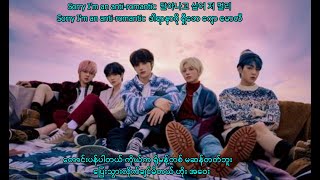 TXT AntiRomantic Myanmar Sub With Hangul Lyrics Pronunciation [upl. by Yevreh]