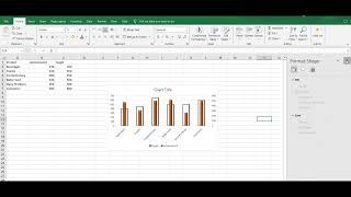 Target vs Achievement Comparison charts in excel [upl. by Ydaf]