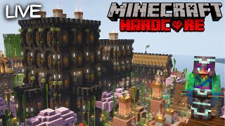 Building a Weaponsmith Trading Hall in Hardcore Minecraft  Survival Lets Play 120 [upl. by Roselyn923]