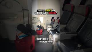 ¿Cual es el asiento más seguro en caso de accidente curiosidades avion shorts viajes [upl. by Deborah654]