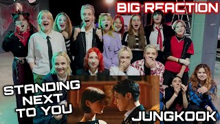 정국 Jung Kook Standing Next to You Official MV  BIG REACTION [upl. by Skipp]