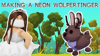 Making a Neon Wolpertinger in Adopt me ROBLOX [upl. by Tyler]