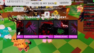 Unboxing Valentines event crate in Roblox Guesty [upl. by Baniaz]