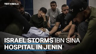 Israeli army storm hospital in Jenin demand immediate evacuation [upl. by Nagoh494]