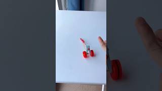 How To Make A Powerful Rubber Band Car 🚗 shorts youtubeshort experiment [upl. by Jsandye765]