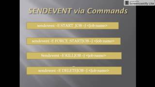 Autosys Sendevent Commands  Class 3 [upl. by Tonneson415]