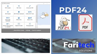 PDF24 Tutorial  PDF editor  PDF printer  PDF insert and converter [upl. by Ezzo]