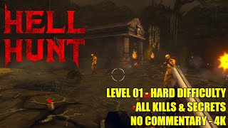 Dread Templar  Hell Hunt DEMO  Level 01  All Secrets No Commentary 4K [upl. by Ennalorac]