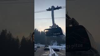 Throwback to watching the Seilbahn descend from Zugspitze mountain top🩵 zugspitze germany [upl. by Bradly]