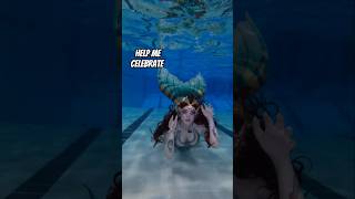 Happy Birthday Mermaid mermaidlife birthday mermaid underwater pool canada cosplay [upl. by Llehcram778]