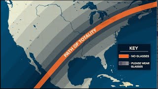 2024 Solar Eclipse Path of totality across United States [upl. by Pearline]