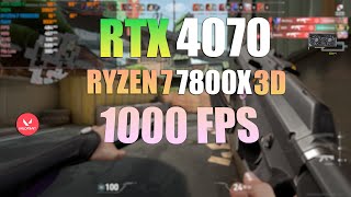 RTX 4070  Ryzen 7 7800X3D  VALORANT  All Settings Tested [upl. by Meekyh]