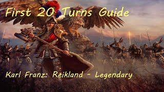 First 20 turns guide  Karl Franz The Empire Legendary Mortal Empires Campaign [upl. by Myrta]