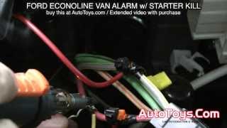 FORD VAN ALARM SYSTEM with STARTER KILL ECONOLINE E VAN AVITAL [upl. by Yesor]