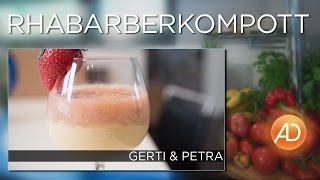 Rhabarberkompott  AD Kochstudio  vegan und lecker  Gerti Benckendorff [upl. by Nauwaj]