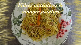 Fideos auténticos de vinagre asiático delicioso [upl. by Ehtiaf]