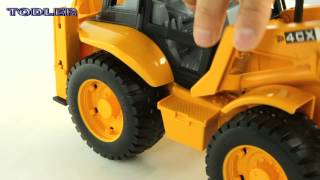 Bruder 02428 Backhoe Loader JCB 4 CX REVIEW [upl. by Marijn]