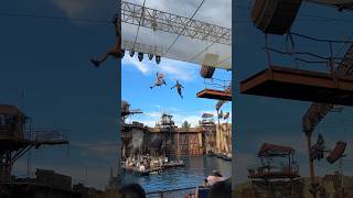 INSANE Water Stunt at Universal Studios 😱 shorts [upl. by Ranee]