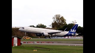 Trip Report  SAS Inaugural Flight from Copenhagen CPH to Toronto YYZ on its Airbus A321LR [upl. by Anoiuq40]