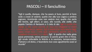 Pascoli  Il fanciullino [upl. by Ner]