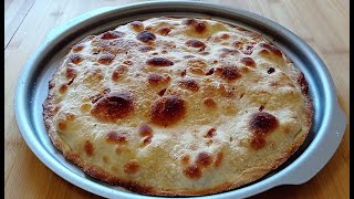 FOCACCIA ALLO STRACCHINO TIPO RECCO  senza lievito  CROCCANTE CON INTERNO CREMOSO  RICETTA VELOCE [upl. by Enobe]