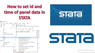 How to set id and timeyears of panel data in STATA Set panel data time amp ID STATA Panel data [upl. by Ratcliff76]