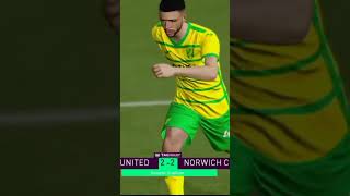 Leeds United VS Norwich City pes2017 pes2017gameplay shortvideo shorts [upl. by Zuckerman]