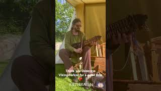 Kjell Braaten lecturing on Viking age music at Odderøya vikingmarked [upl. by Ojok]