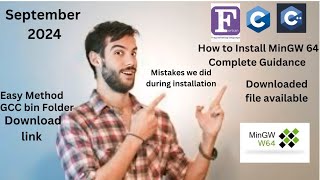 quotGetting Started with MinGW  Installation amp SetUp How to Download MinGW 64 C Compiler [upl. by Wake754]