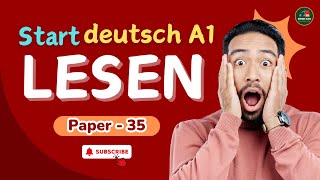 Mastering German Language A1 Exam  Paper – 35  Lesen mit Antworten  GermanAdda [upl. by Keli]