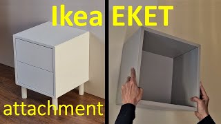 Ikea Eket  quick wall attachment [upl. by Muldon]