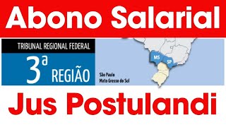 ABONO SALARIAL PISPASEP 2025 NOVO PAGAMENTO Jus Postulandi TRF3 Parcelas vinculadas ao cpf [upl. by Aikemat]