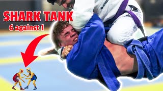 WRESTLERS TRY JIUJITSU SHARKTANK [upl. by Odnamra]