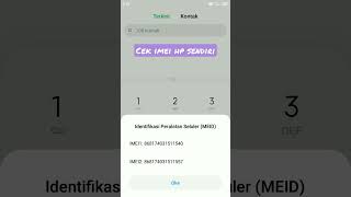 Cara cek IMEI hp sendiri tanpa ribet  biar gi kena blokir bea cukai lohh shorts youtubeshorts [upl. by Merlina]