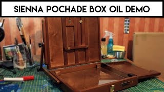 Sienna Pochade Box for Plein Air ✶ Unboxing amp Demo ✶ Beginner Oil Painting [upl. by Neerual498]