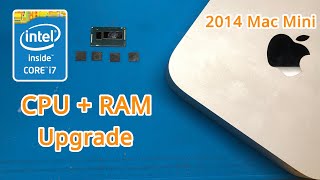 2014 Mac Mini RAM and CPU Upgrade [upl. by Valerle]