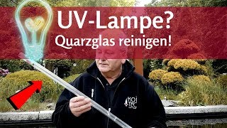 Wichtig bei UVLampen am Teich Quarzglas reinigen [upl. by Pisarik]